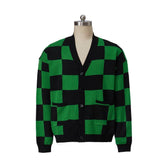 Halloweez Anime Demon Kamado Tanjirou Cosplay Costume | Men's Cardigan Sweater | Cosplay Collection - Halloweez